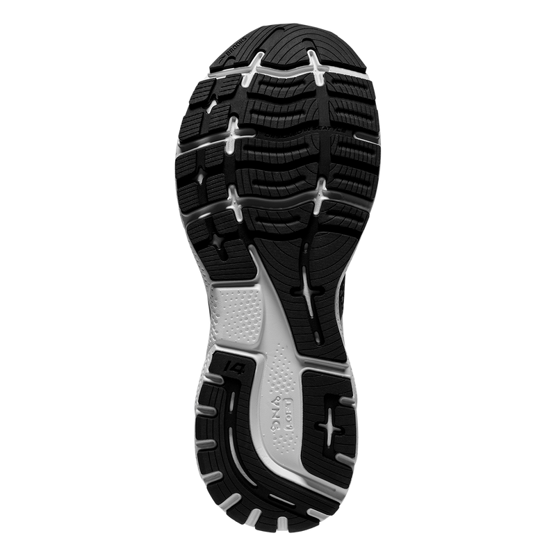 Brooks Ghost 14 - Black - White - Silver
