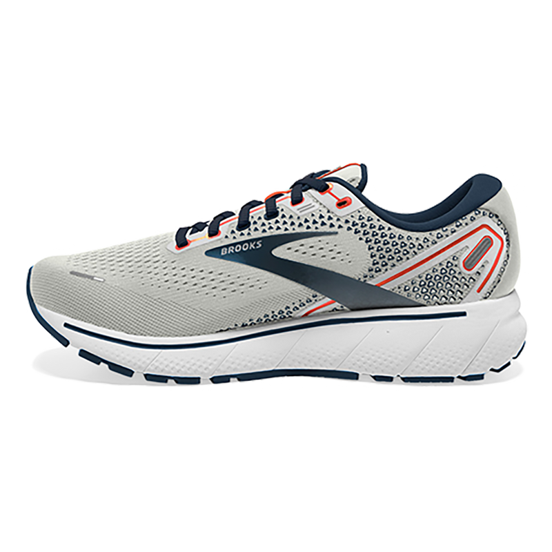 Brooks Ghost 14 - Grey - Titan - Tomato