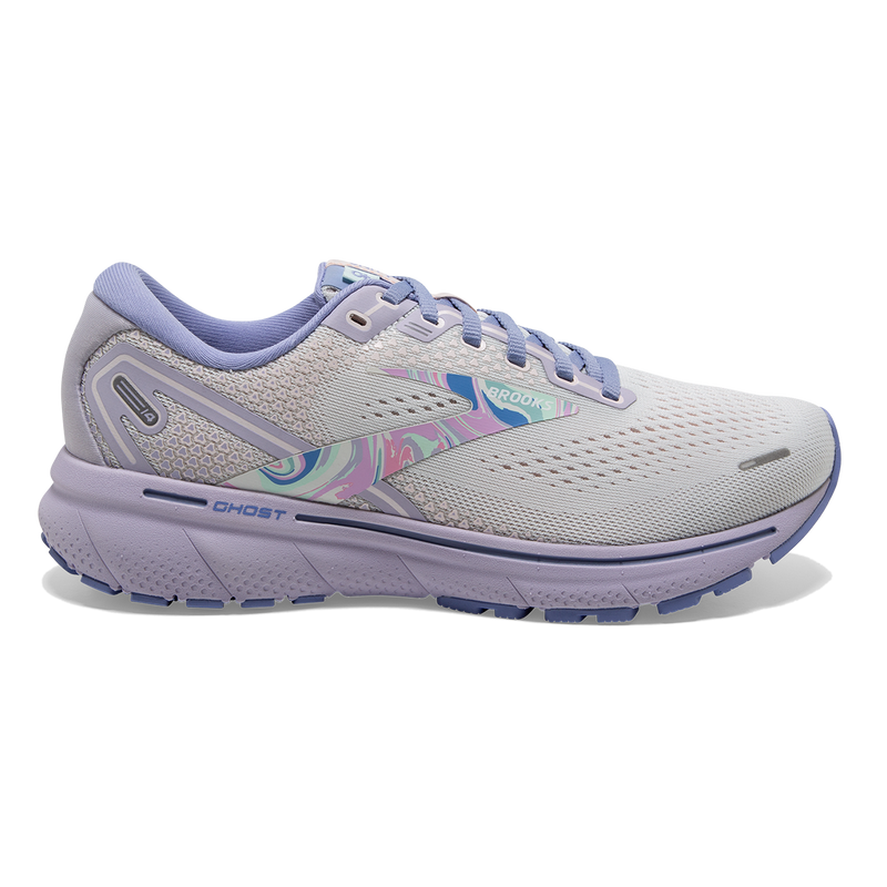 Brooks Ghost 14 - White - Purple - Barely Pink