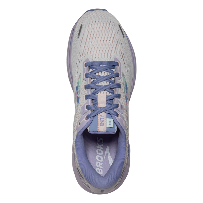 Brooks Ghost 14 - White - Purple - Barely Pink