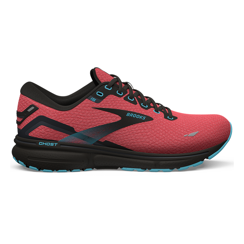 Brooks Ghost 15 - Coral - Black - Blue