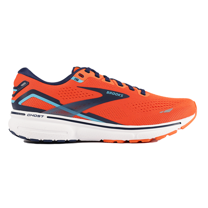Brooks Ghost 15 - Flame - Navy - Blue