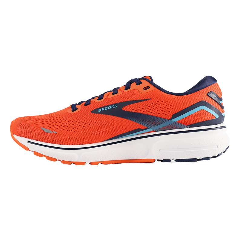 Brooks Ghost 15 - Flame - Navy - Blue