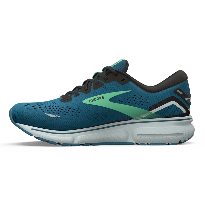 Brooks Ghost 15 - Moroccan Blue - Black - Spring Bud