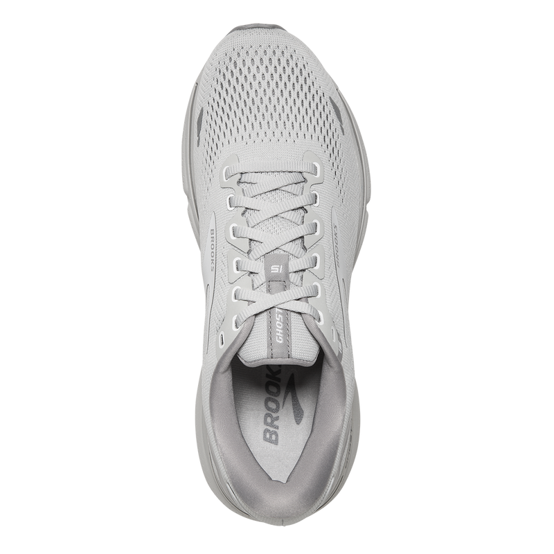 Brooks Ghost 15 - Oyster - Alloy - White
