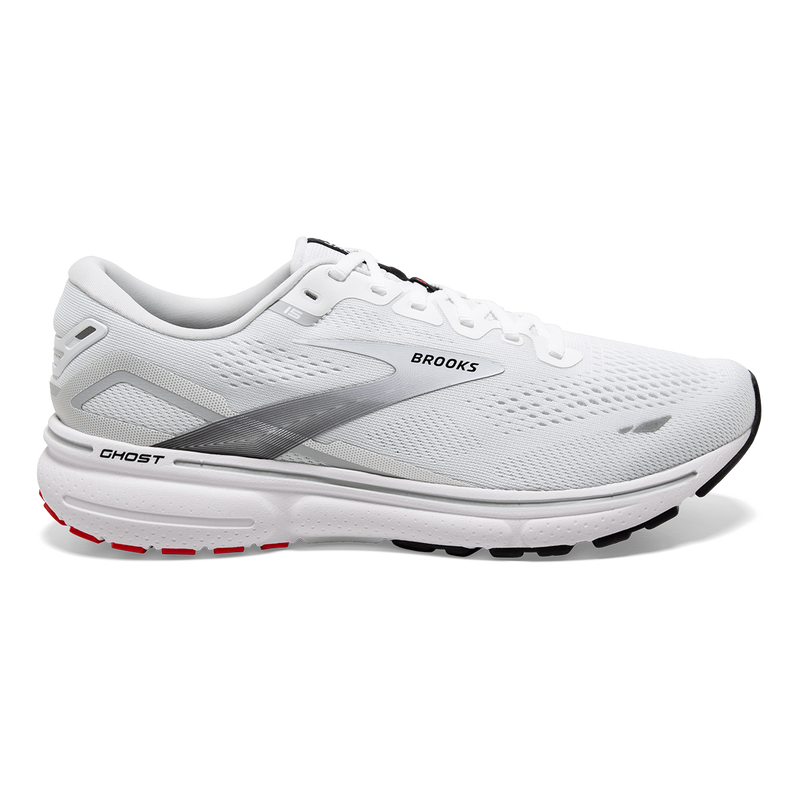 Brooks Ghost 15 - White - Black - Flame