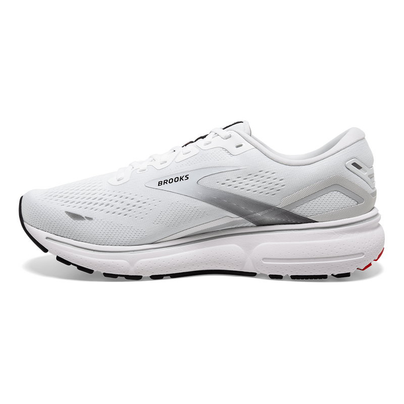 Brooks Ghost 15 - White - Black - Flame