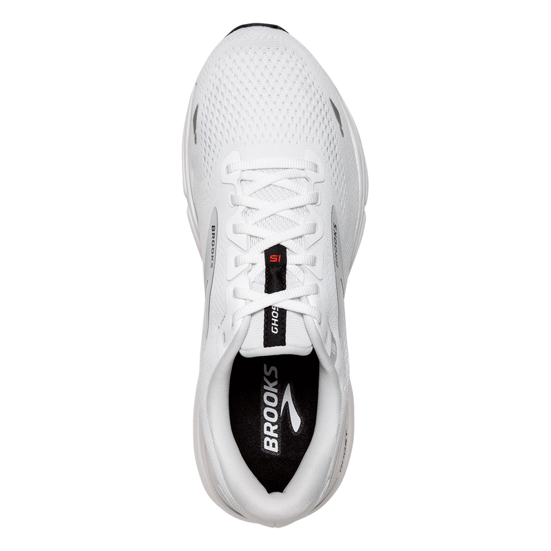 Brooks Ghost 15 - White - Black - Flame