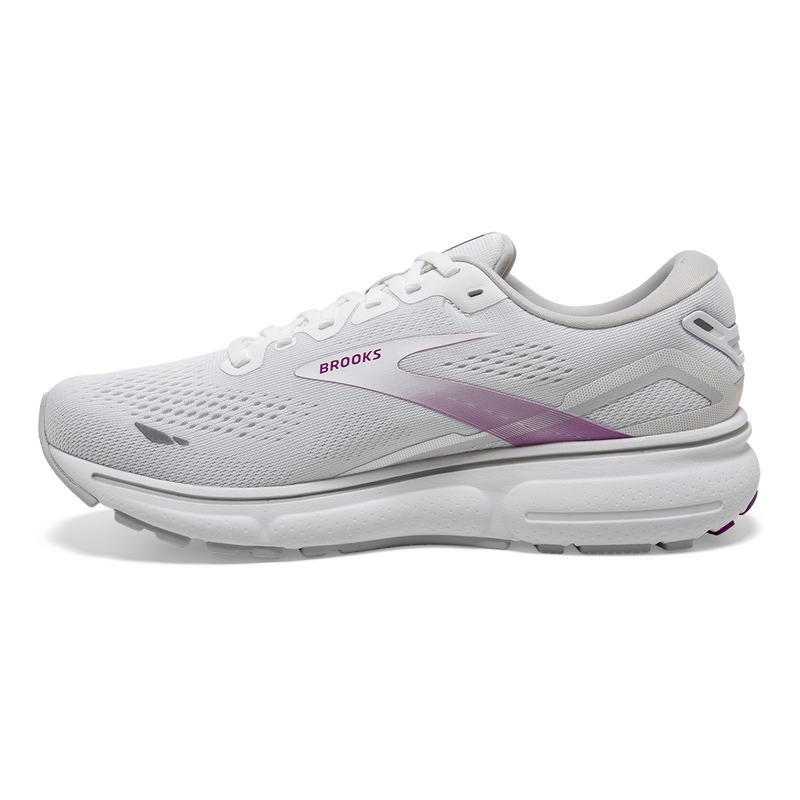 Brooks Ghost 15 - White - Oyster - Viola