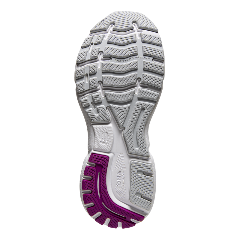 Brooks Ghost 15 - White - Oyster - Viola