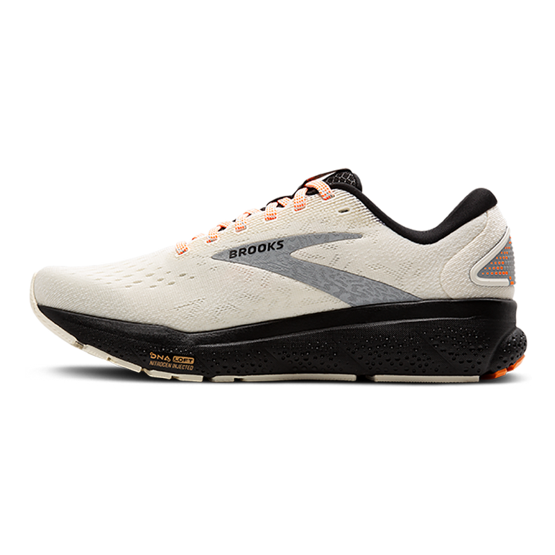 Brooks Ghost 16 - Ecru - Orange - Black
