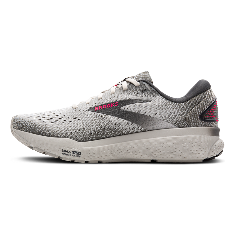 Brooks Ghost 16 - Grey - Gargoyle - Pink