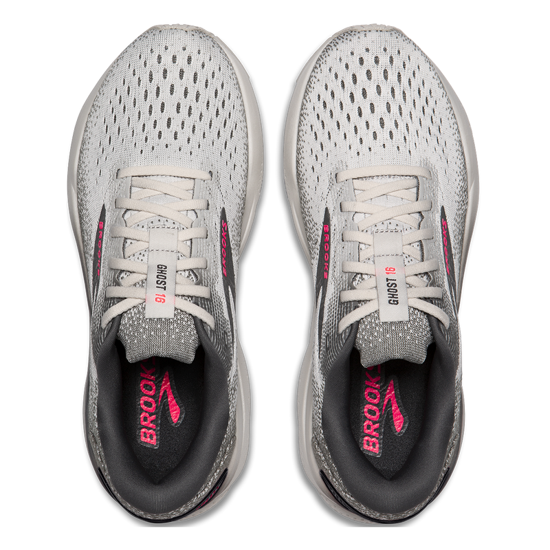 Brooks Ghost 16 - Grey - Gargoyle - Pink