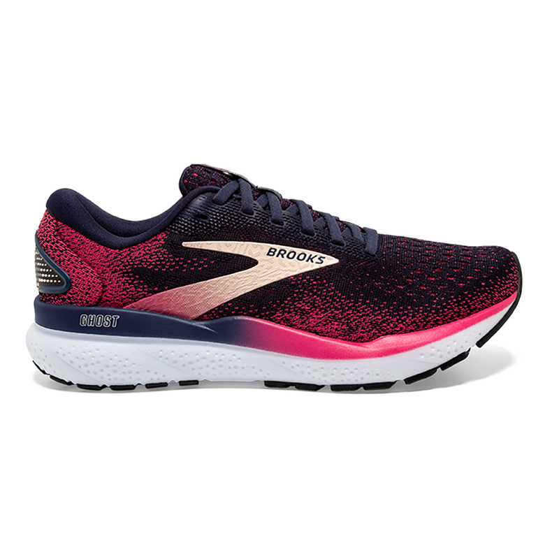 Brooks Ghost 16 - Peacoat - Raspberry - Apricot