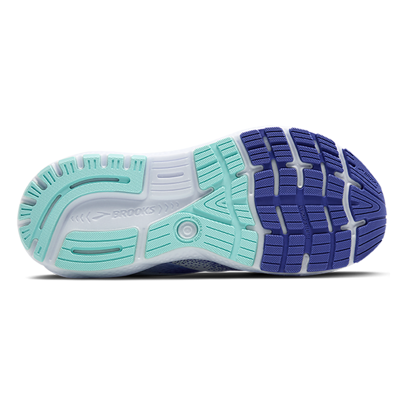 Brooks Ghost 16 - White - Amparo Blue - Limpet Shell