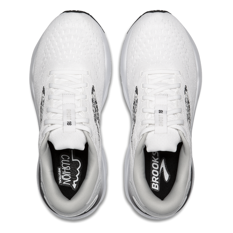Brooks Ghost 16 - White - Oyster - Lava