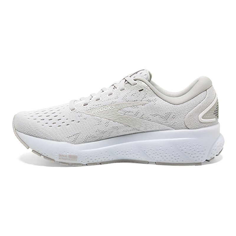 Brooks Ghost 16 - White - White - Grey