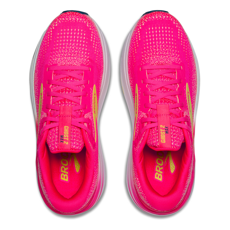 Brooks Ghost Max 2 - Pink - Lemon Tonic - Orange Pop