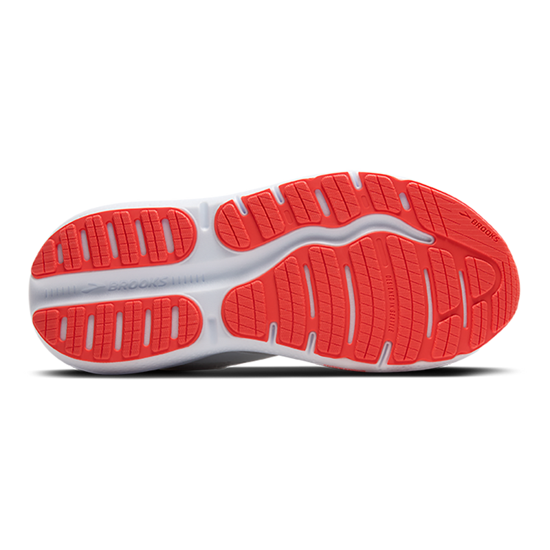 Brooks Ghost Max 2 - White - Hot Coral