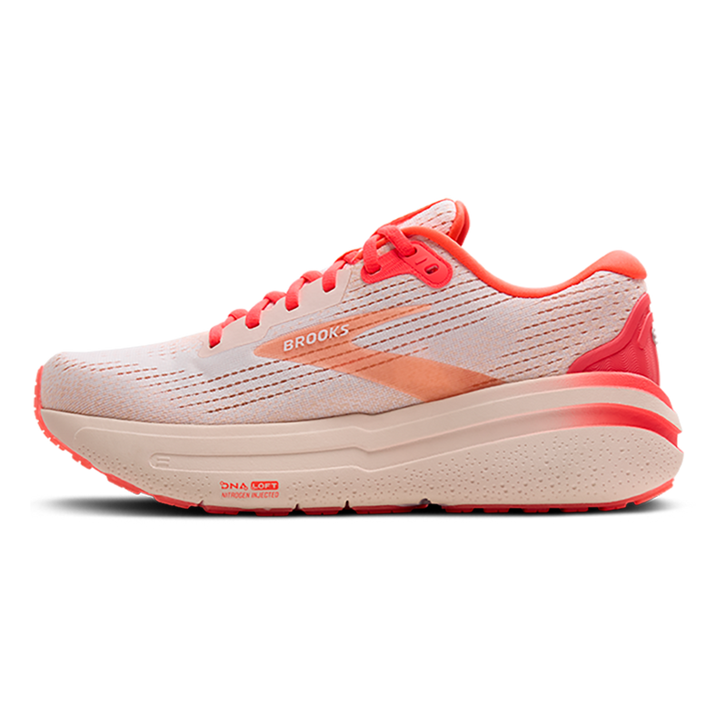 Brooks Ghost Max 2 - White - Peach - Coral