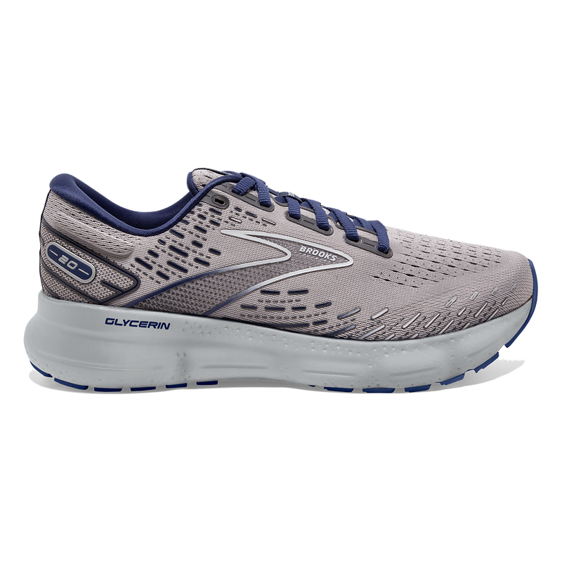 Brooks Glycerin 20 - Alloy - Grey - Blue Depths