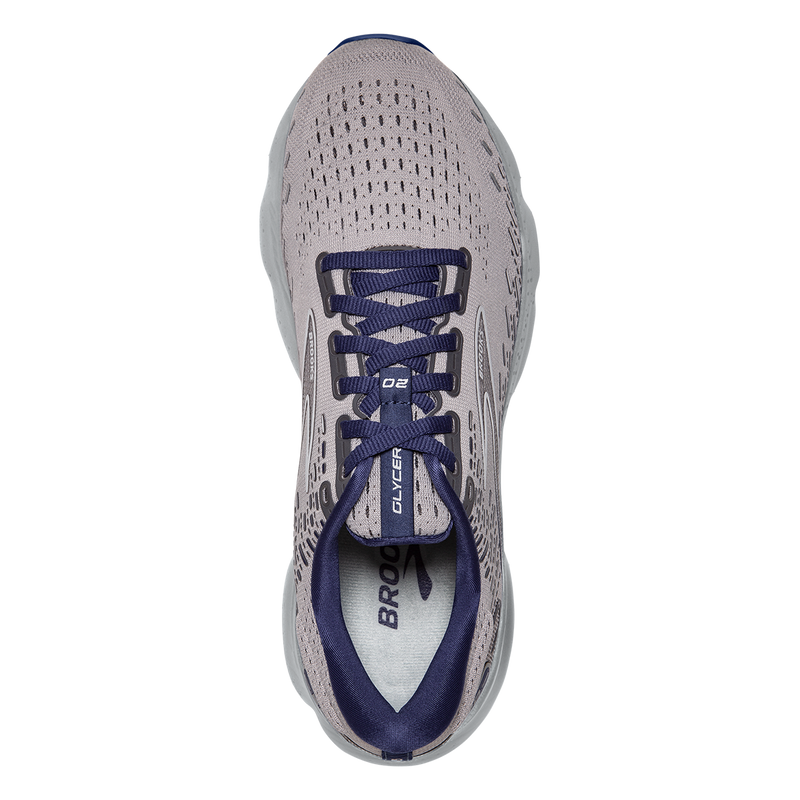 Brooks Glycerin 20 - Alloy - Grey - Blue Depths