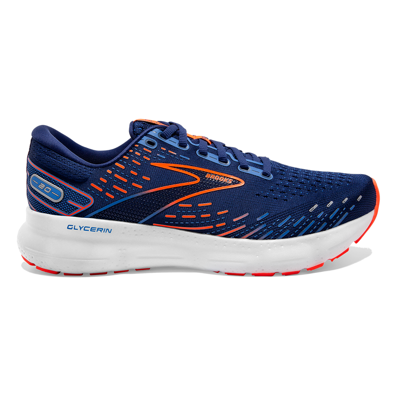 Brooks Glycerin 20 - Blue Depths - Palace Blue - Orange