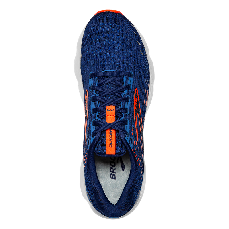 Brooks Glycerin 20 - Blue Depths - Palace Blue - Orange