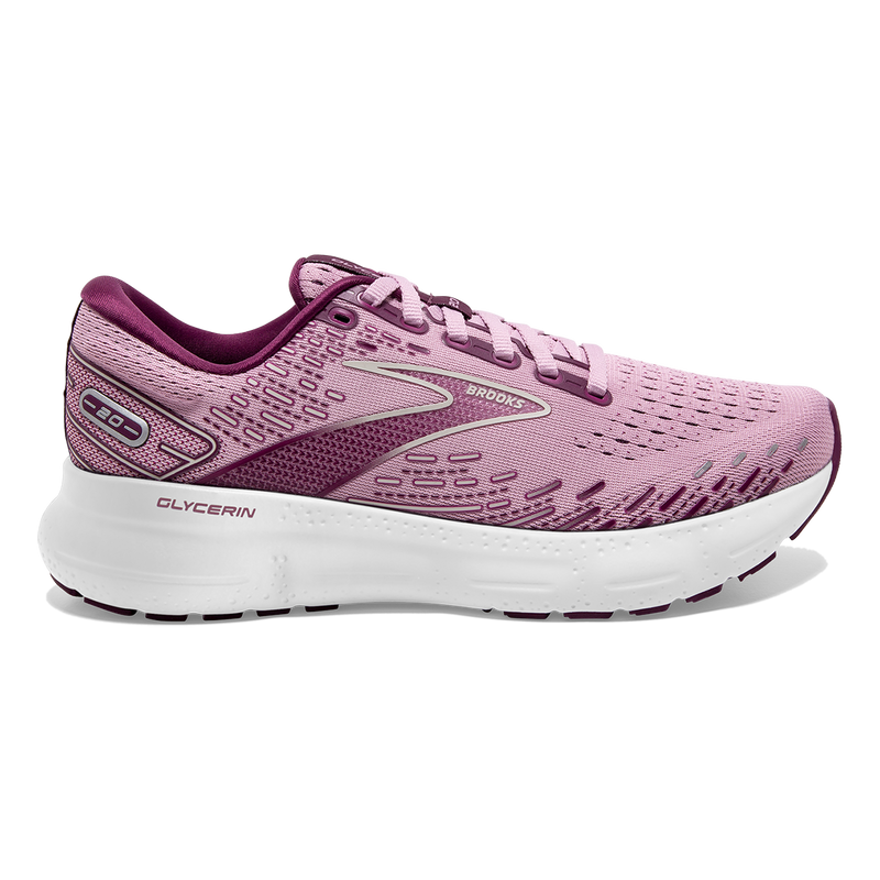 Brooks Glycerin 20 - Mauve - Grape Wine - Grey