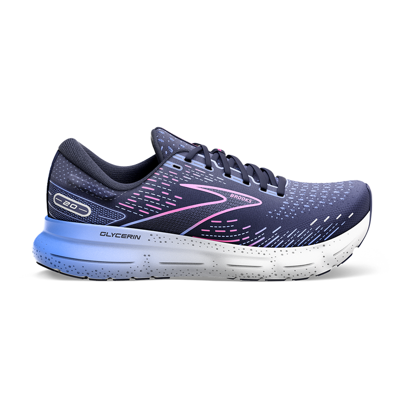 Brooks Glycerin 20 - Peacoat - Blue - Pink