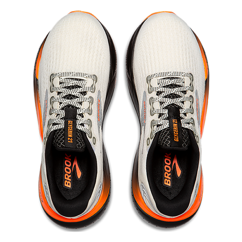 Brooks Glycerin 21 - Ecru - Orange - Black