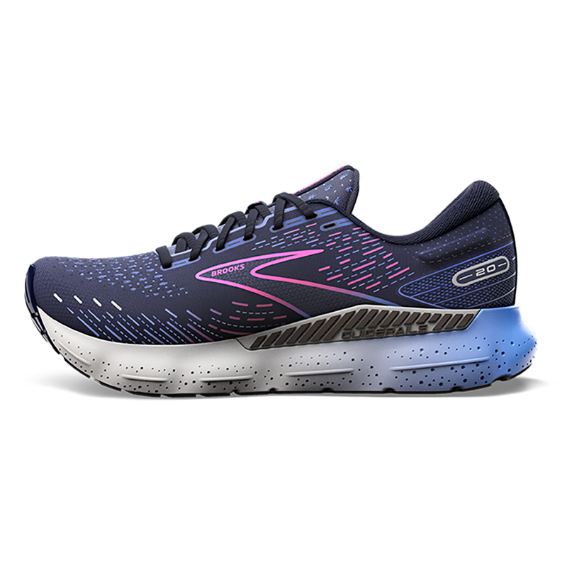 Brooks Glycerin GTS 20 - Peacoat - Blue - Pink