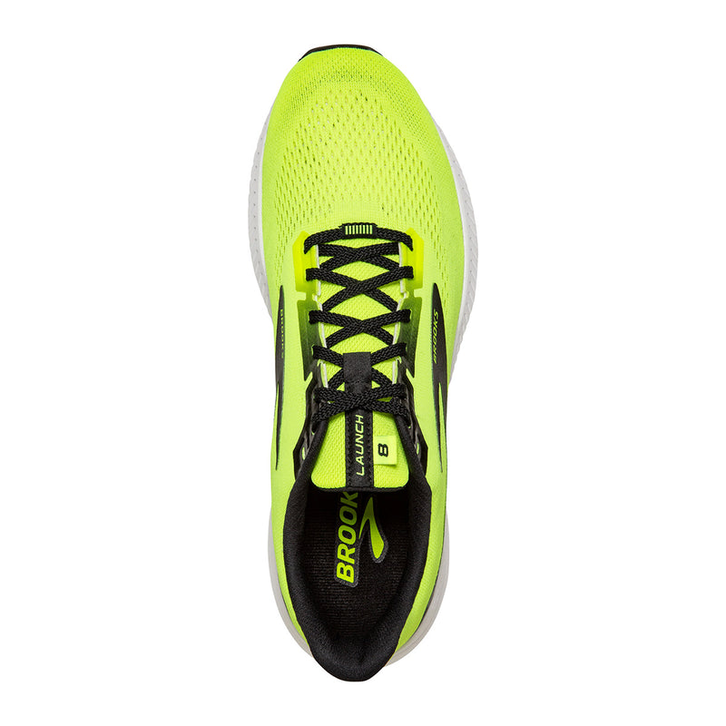 Brooks Launch 8 - Nightlife - Black - White