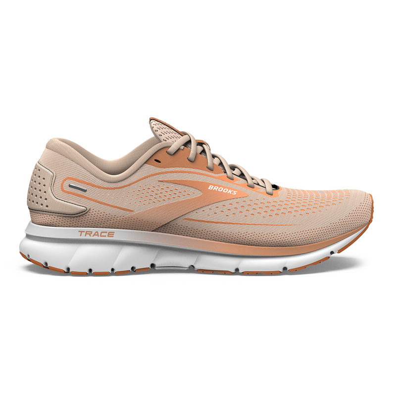 Brooks Trace 2 - Pale Peach - Tangerine - White