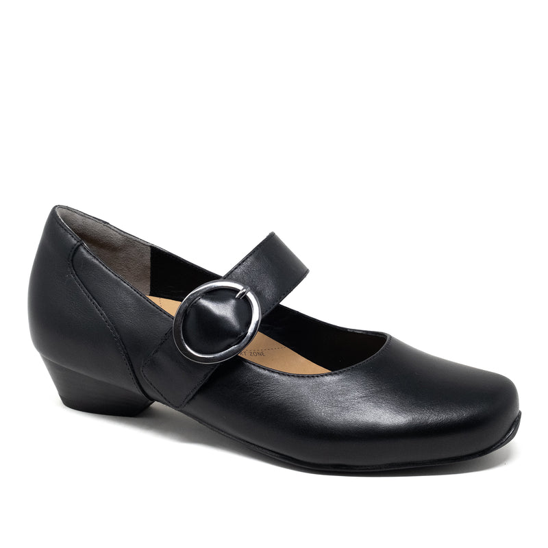 Women's Ziera Candy-W in Black Leather. Sku: ZR10949BLALE