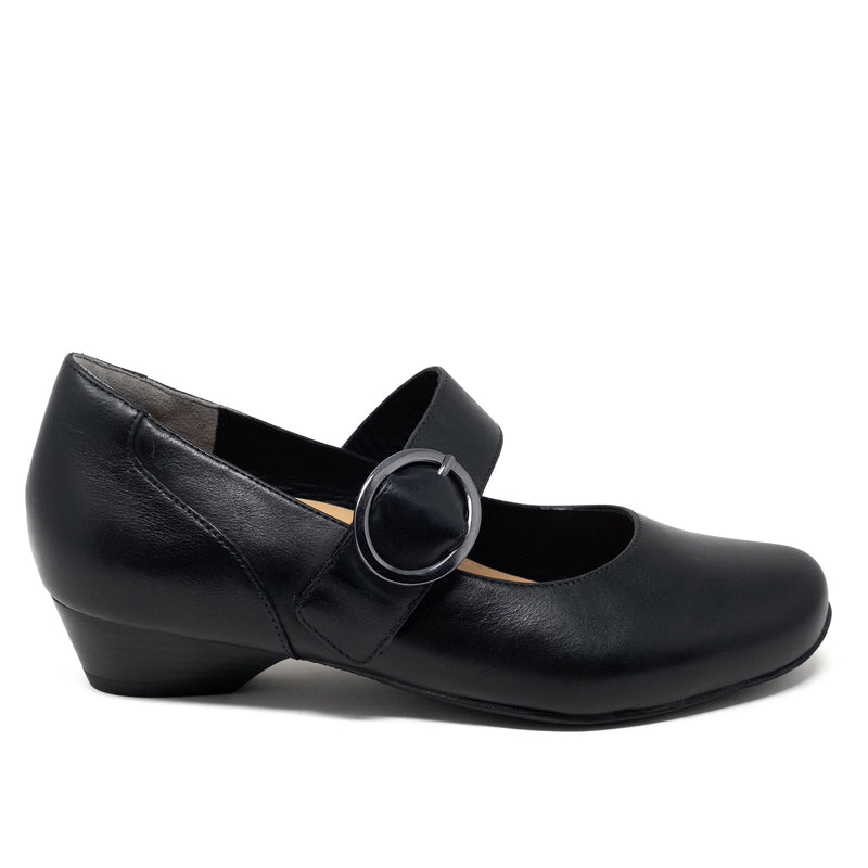 Women's Ziera Candy-W in Black Leather. Sku: ZR10949BLALE