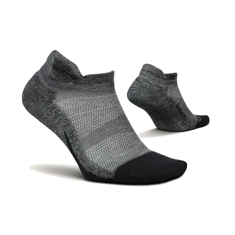 Feetures Elite Light Cushion No Show Tab - Grey