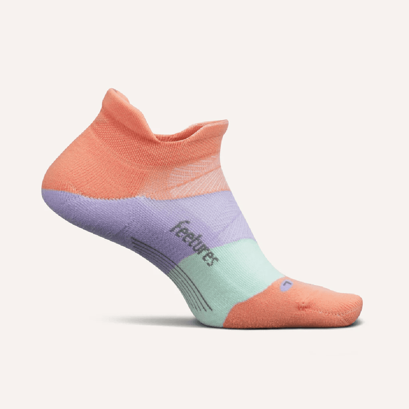 Feetures Elite Light Cushion No Show Tab - Pop Off Peach
