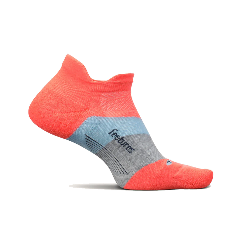 Feetures Elite Max Cushion No Show Tab - Climb Coral