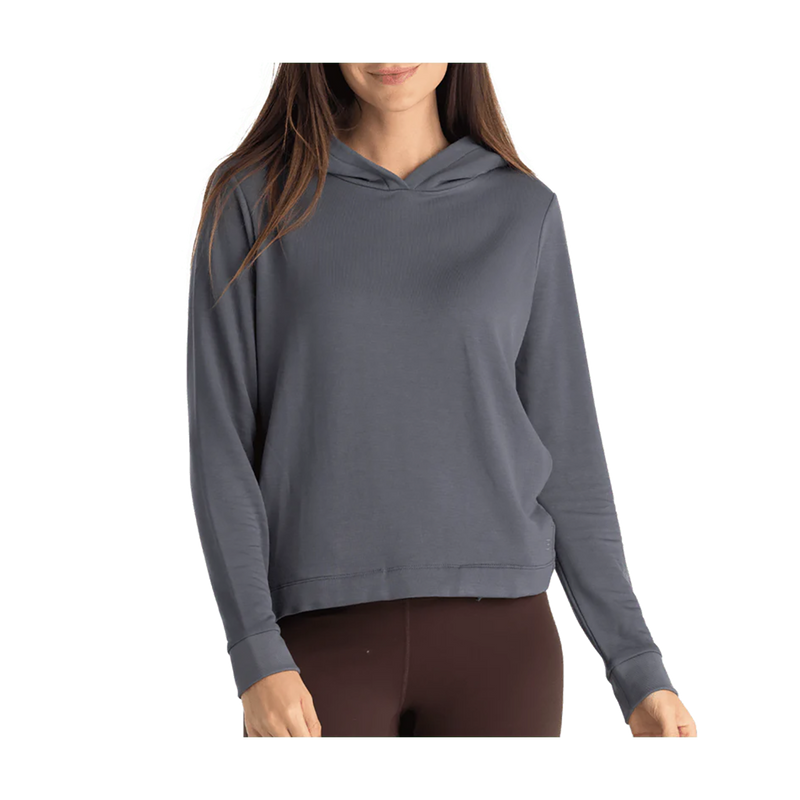 Free Fly Bamboo Lightweight Fleece Cropped Hoodie