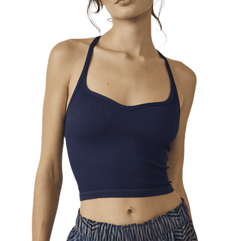 Free People Happiness Runs Sweetheart Cropped Tank