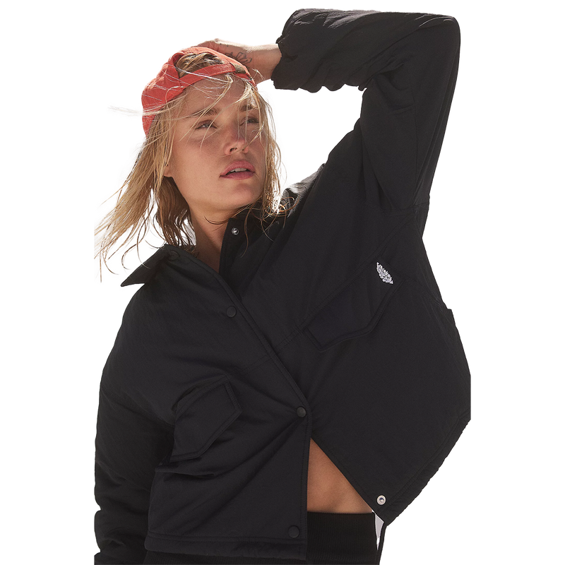 Free People Off The Bleachers Coaches Jacket