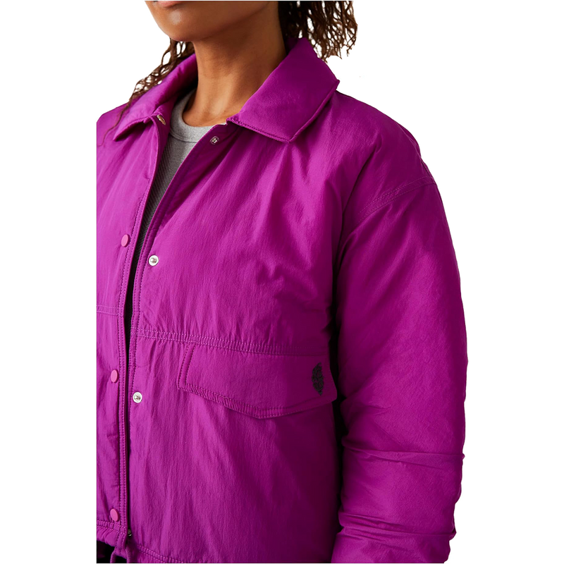 Free People Off The Bleachers Coaches Jacket