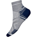 Quarter turn view Men's Smartwool Sock style name Hike Targeted Cushion Ankle in color Light Gray. Sku: SW002479039