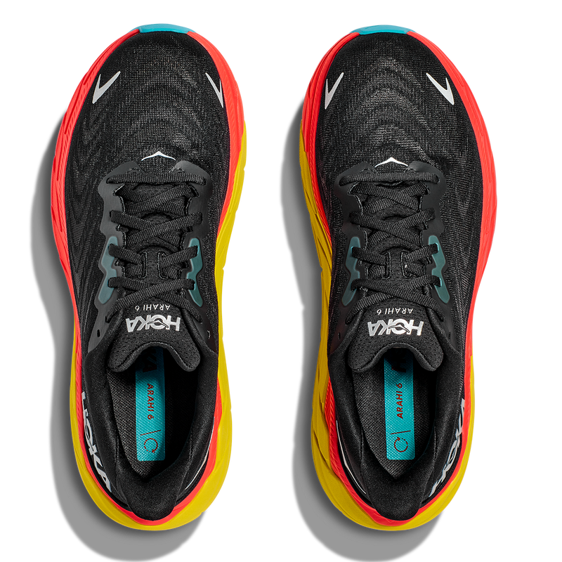 Hoka Arahi 6 - Black - Flame