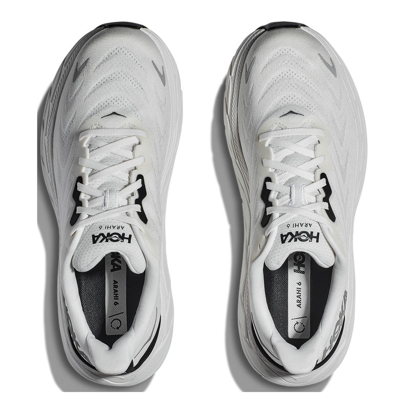 Hoka Arahi 6 - Blanc De Blanc - Steel Wool