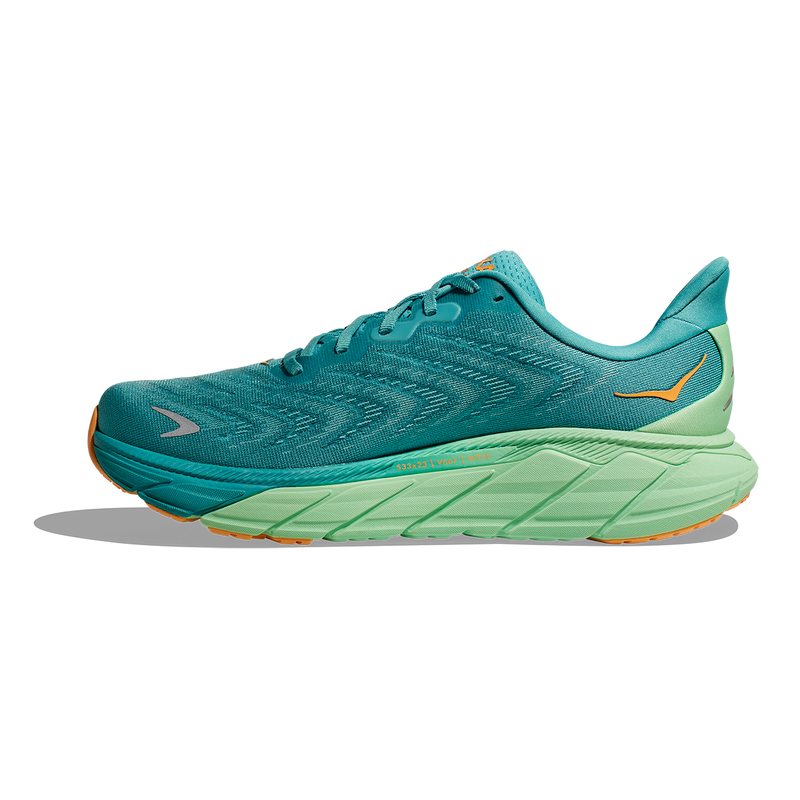 Hoka Arahi 6 - Ocean Mist - Lime Glow