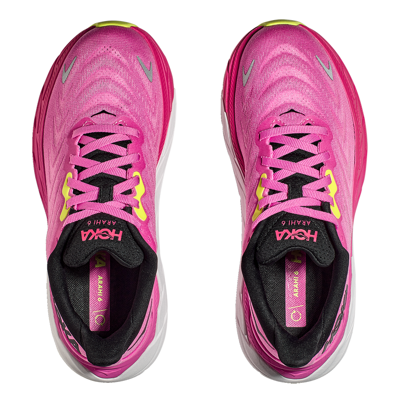 Hoka Arahi 6 - Strawberry - Black