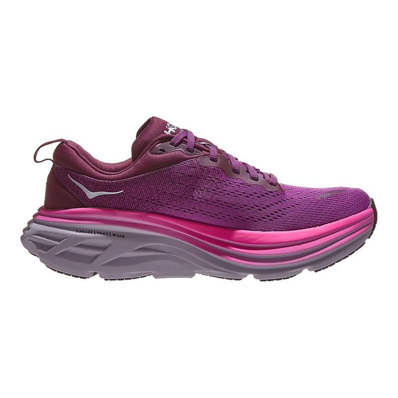 Hoka Bondi 8 - Beautyberry - Grape Wine