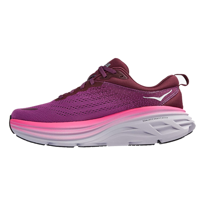 Hoka Bondi 8 - Beautyberry - Grape Wine